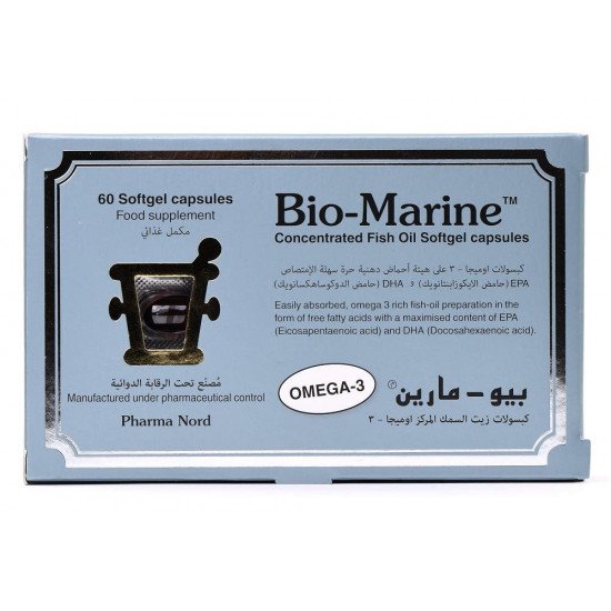 بيو-مارين اوميجا 3 زيت السمك 60 كبسولة هلامية