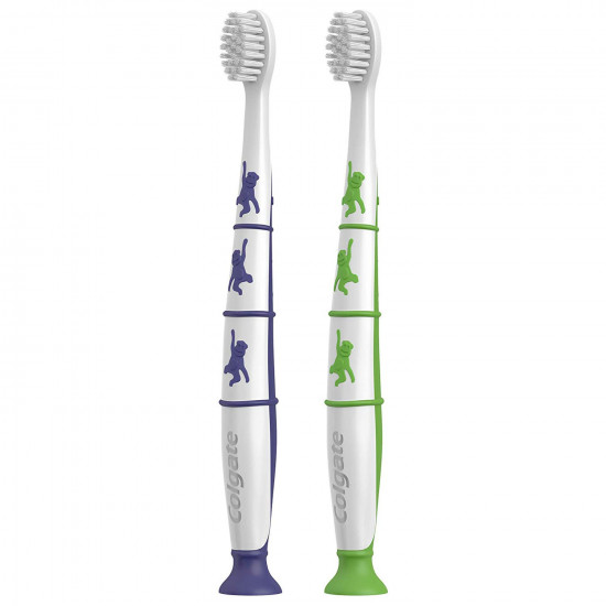 كولجيت فرشاة أسنان للأطفال خالية من BPA ٢+ سنوات قطعتان