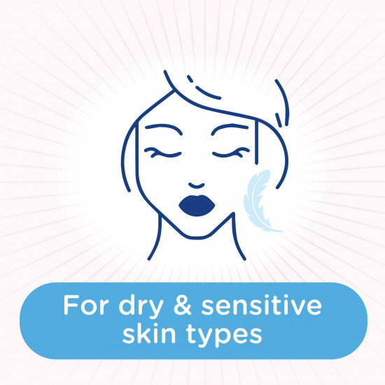 جونسون مناديل منظفة للبشرة الجافة أزرق 25 ق