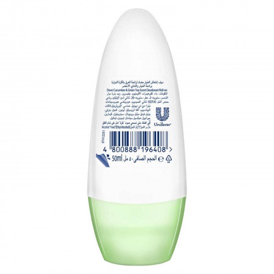دوف رول للعرق للسيدات بالخيار والشاى الاخضر 50مل