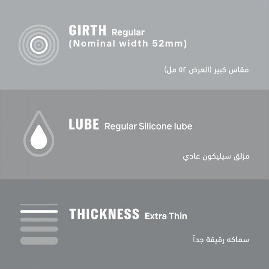 ديوركس عازل طبي رقيق لحساسية اكبر 12 قطعة