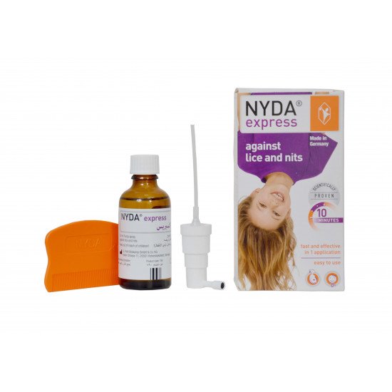 نايدا بخاخ مع مشط ضد القمل اكسبرس 50 مل