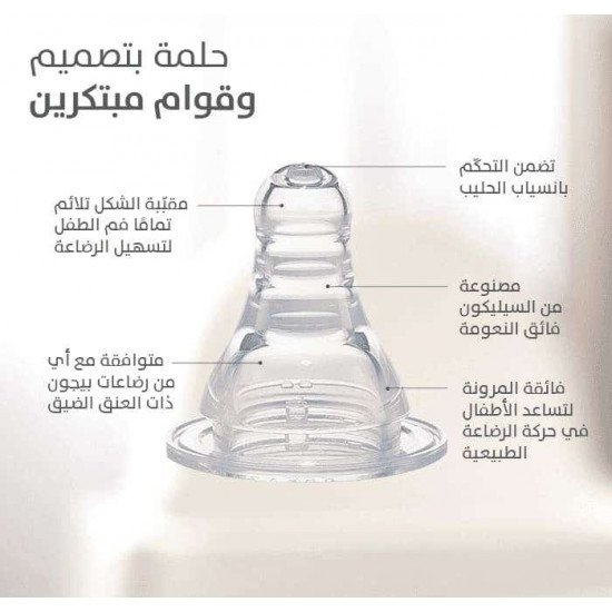 بيجون رضاعة بلاستيك 240 مل خالية من BPA