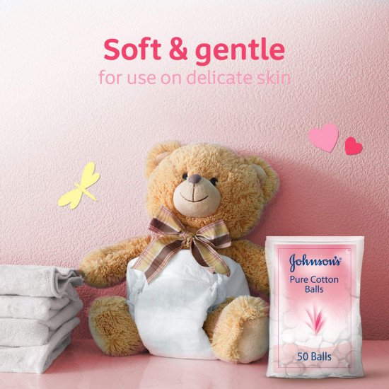 جونسون بيبي الكرات القطنية ٥٠ الكرات