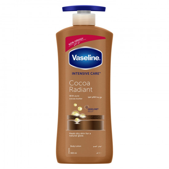 فازلين لوشن للجسم اشراقة الكاكاو 400 مل