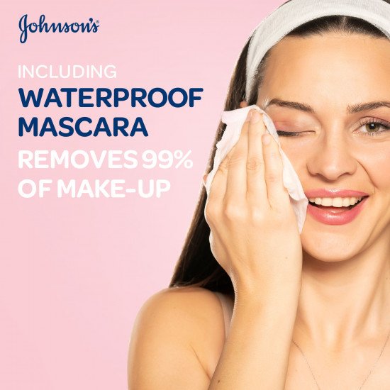 جونسون مناديل ميسيلار للتنظيف بماء الورد 25 م