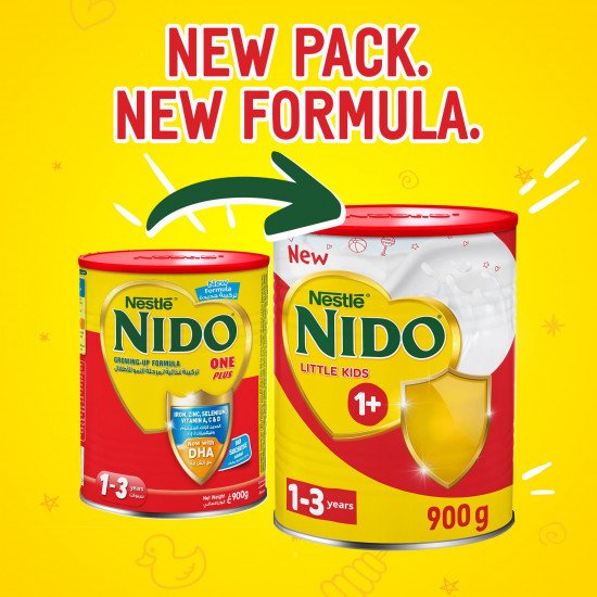نيدو حليب أطفال (1) بلس 1 الى 3 سنوات 900 جم