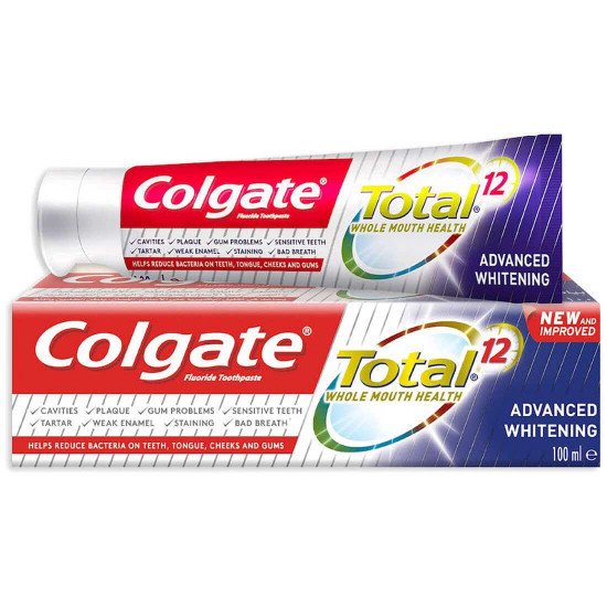 كولجيت معجون اسنان توتال بياض متطور 100 مل