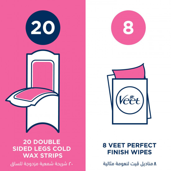 ڤيت شرائح شمعية للبشرة الحساسة 30 + 10 قطعة