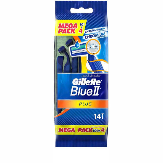 جيليت ماكينة حلاقة بلو تو بلس كيس 10 + 4 مجانا