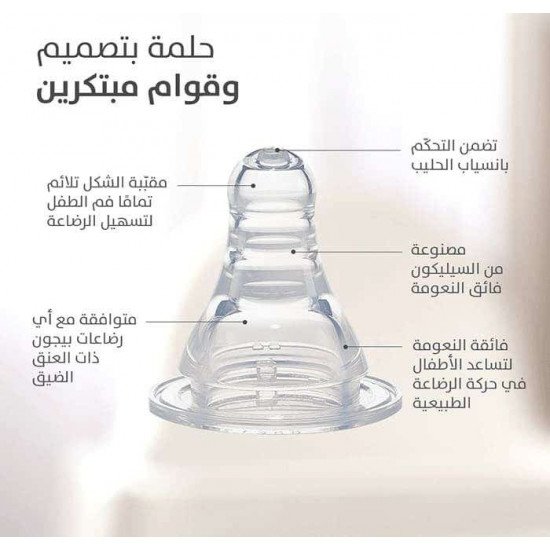 بيجون رضاعة بلاستيك 120مل خالية من BPA