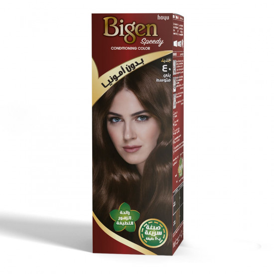 بيجين صبغة شعر نسائي بدون أمونيا 40 بني متوسط
