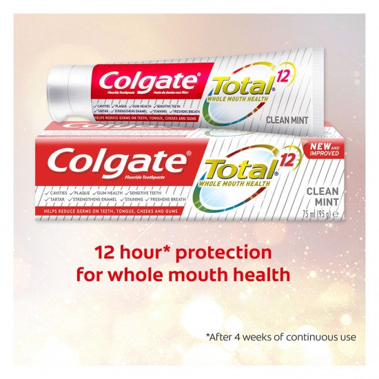 كولجيت معجون اسنان توتال نعناع منعش 100 مل كولجيت معجون اسنان توتال نعناع منعش 100 مل