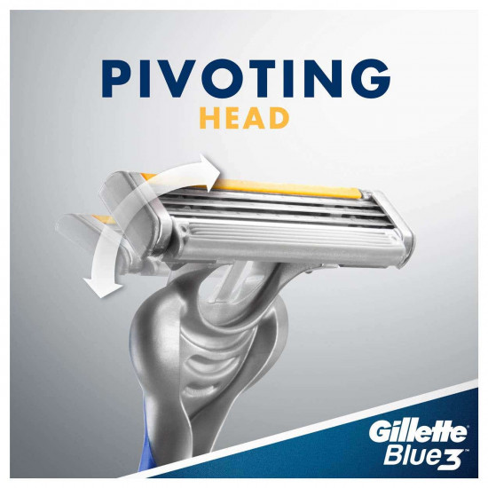 شفرات جيليت بلو 3 للرجال للاستعمال مرة واحدة ، عدد 6