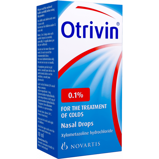 اوتريفين 0.1% نقط للانف للكبار 10 مل