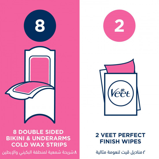 ڤيت شرائح شمعية لمنطقة البكيني 16 قطعة