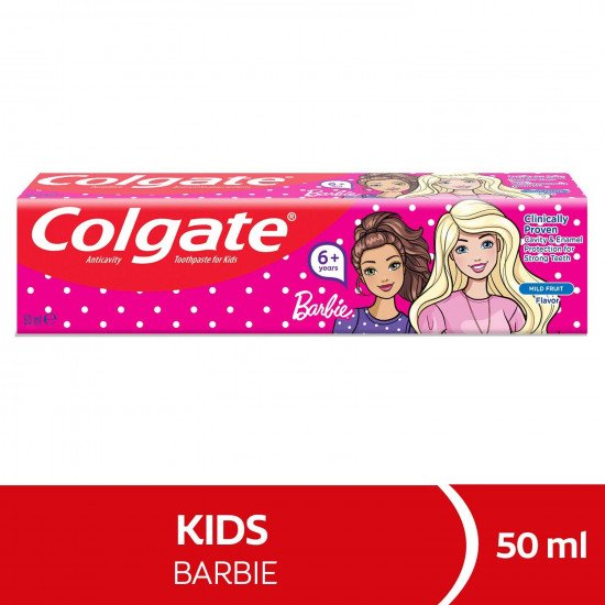 كولجيت معجون اسنان للاطفال باربي 6+ سنوات 50مل