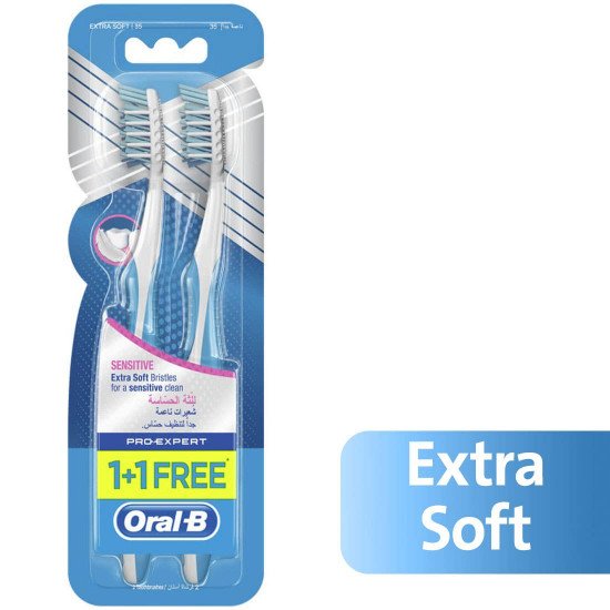 اورال بي فرشة اسنان للثه الحساسة(1+1 مجانا)