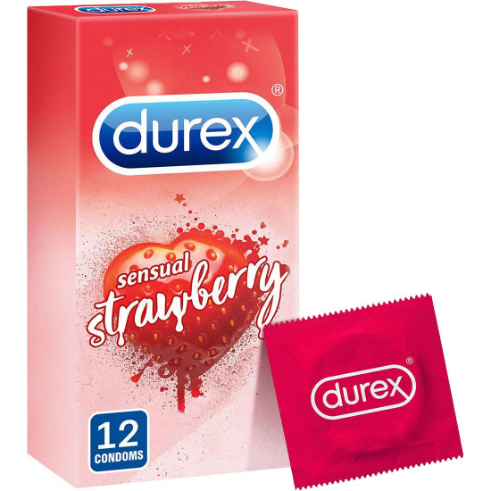 ديوريكس واقي ذكري نكهه الفراوله 12 قطعة