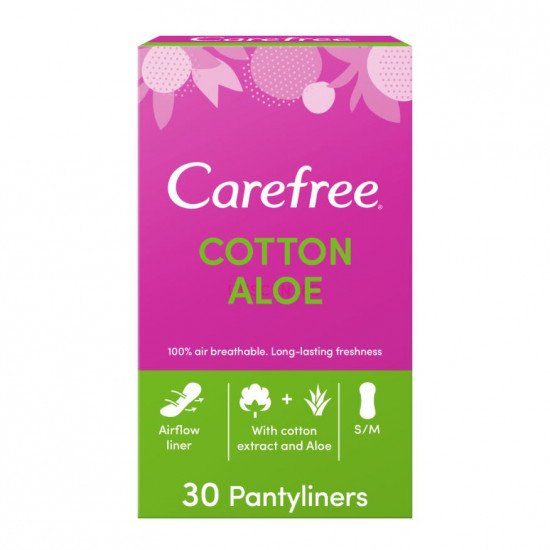 كير فري فوط يومية ملمس القطن خلاصة الصبار 30 فوطة