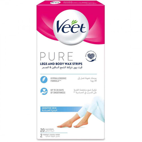 فيت مزيل الشعر للساقين بشرة حساسة 20 شريحة