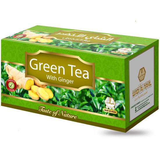 وادي النحل شاي اخضر بالزنجبيل 30 كيس