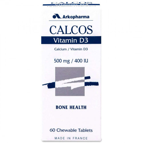 كالكوس فيتامين  د 3 + كالسيوم  60 قرص مضغ