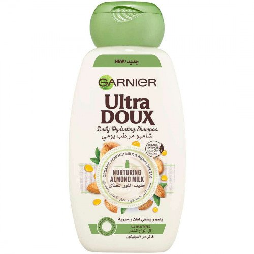 الترا دو شامبو مرطب يومي بحليب اللوز لكل انواع الشعر 400 مل