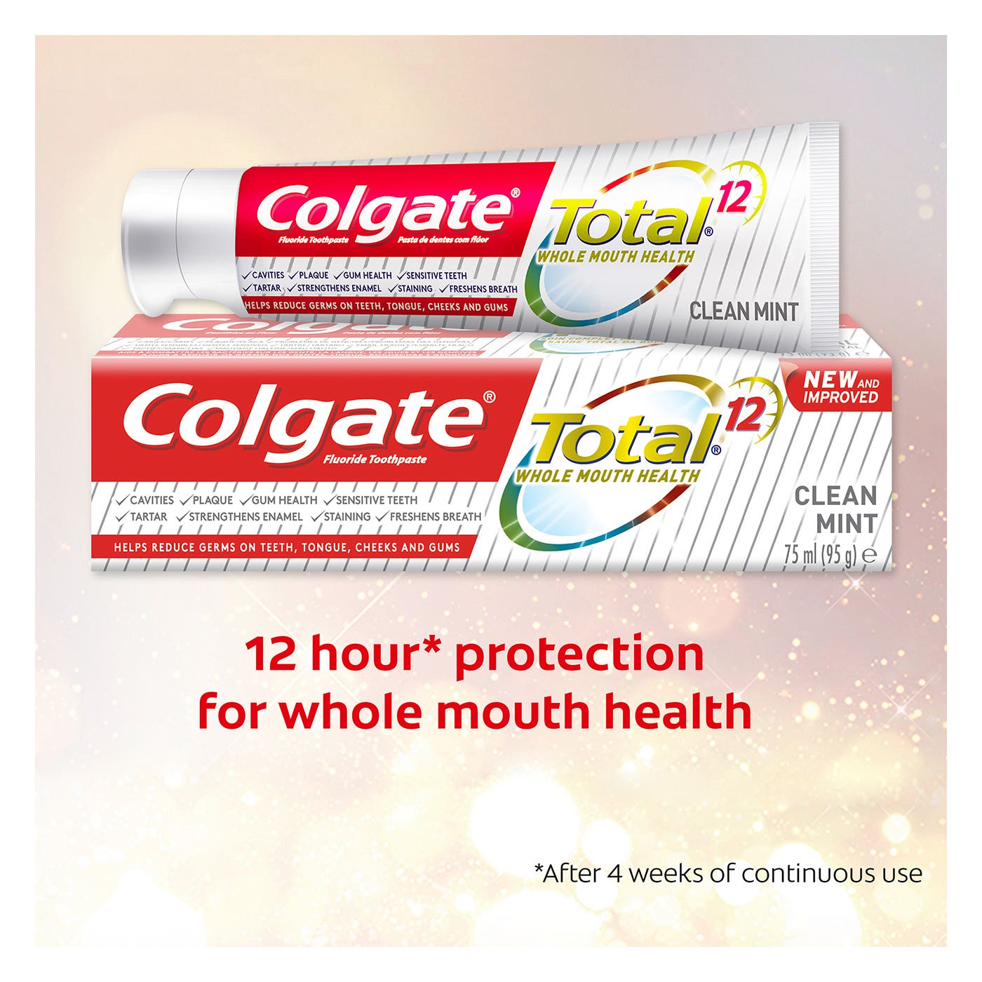 كولجيت معجون اسنان توتال نعناع منعش 100 مل