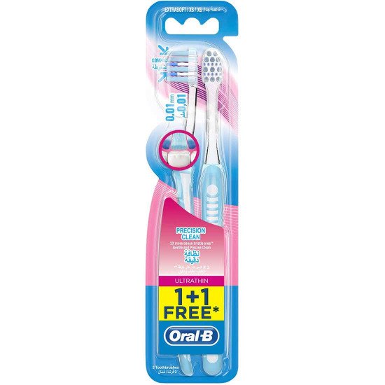 اورال بى فرشاة أسنان الترا ناعمة جدا (1+1)