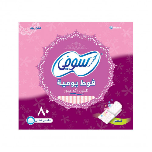 سوفي اليومية بيور منعشة عادي 58+22 فوطة