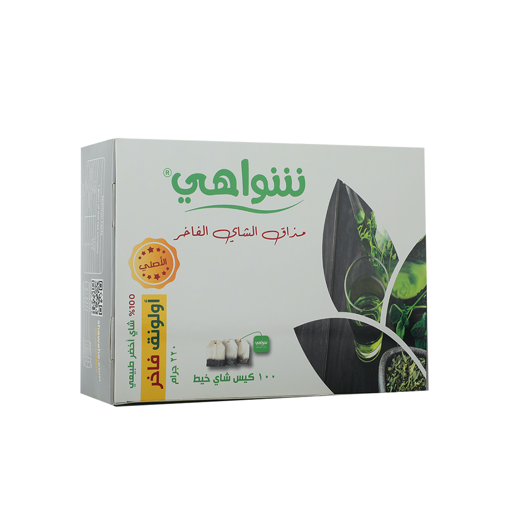 اولونق فاخر شاي اخضر طبيعي 100 كيس 220جم اولونق فاخر شاي اخضر طبيعي 100 كيس 220جم