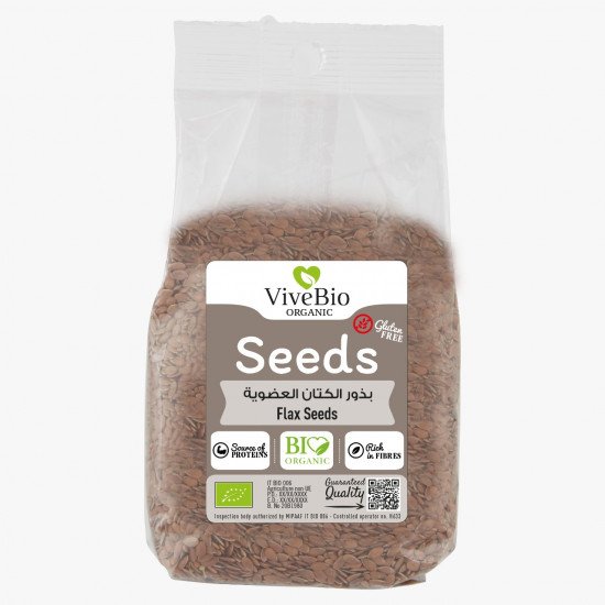 بذور الكتان البنية العضوية 1كجم فيف بايو بذور الكتان البنية العضوية 1كجم فيف بايو