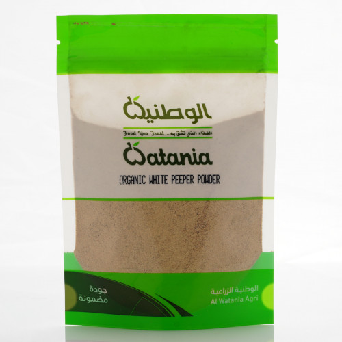 فلفل ابيض مطحون عضوي 100جم الوطنية
