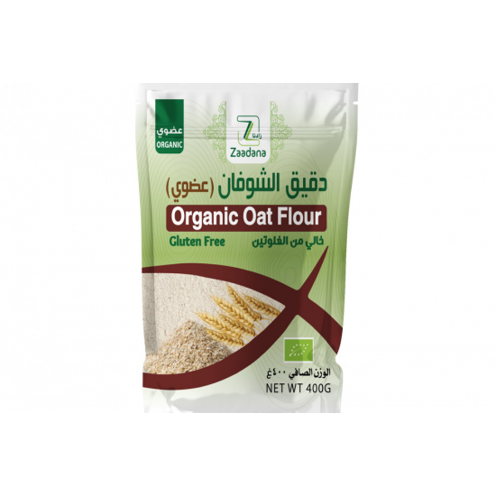 دقيق الشوفان العضوي 400 جم زادنا