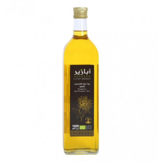زيت دوار الشمس المكرر عضوي 1لتر للقلي ابازير 