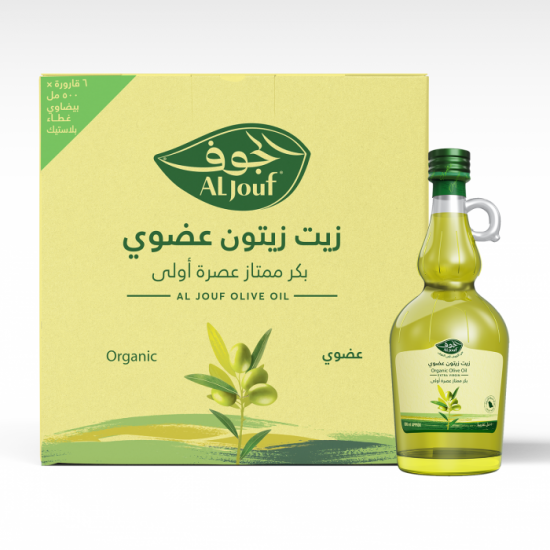 كرتون زيت زيتون الجوف عضوي بكر ممتاز  6* 750 مل بيضاوي