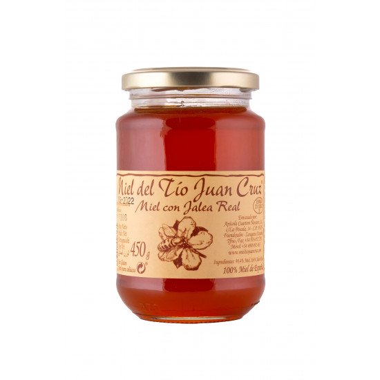 خلطة العسل مع غذاء ملكات النحل الطبيعي الاسباني 450جم