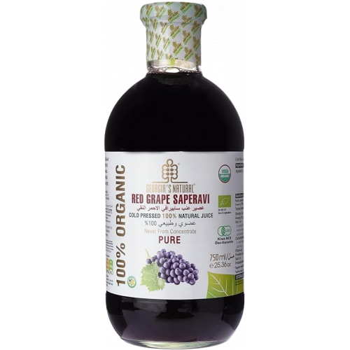 عصير عنب ايزابيلا بالرمان عضوي 750 مل