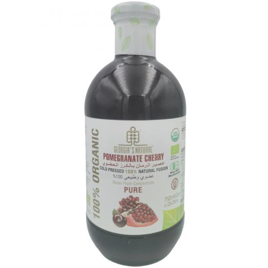 عصير الرمان بالكرز العضوي 750 مل 