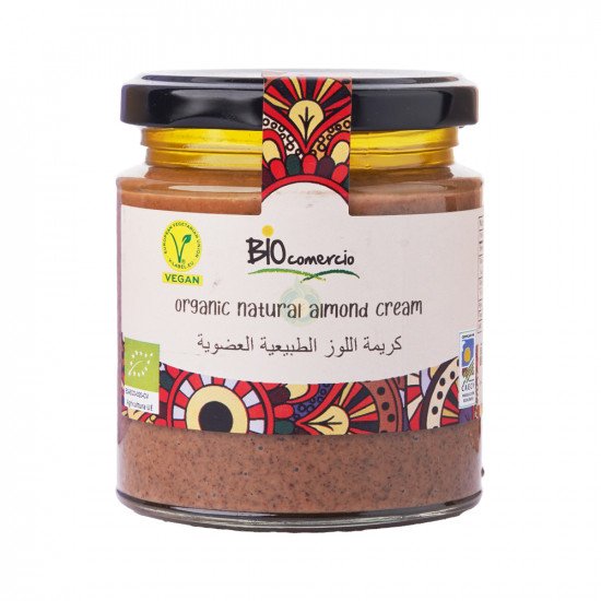 كريمة اللوز العضوية الطبيعية  خالية من الغلوتين و اللاكتوز 250 جرام