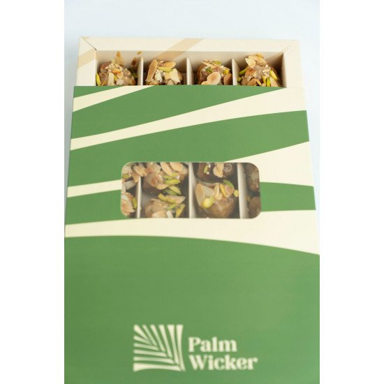 تمر سكري فاخر بحشوات مشكلة 800جم  طبيعي 