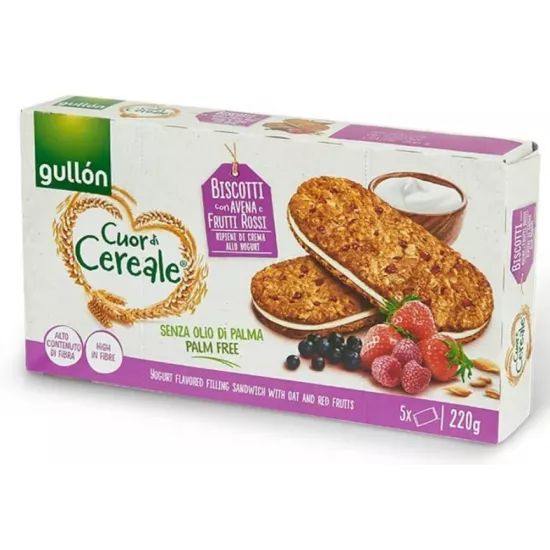 جولون بسكويت شوفان ساندويتش بقطع الفواكه مع حشوة الكريمة 220 جرام