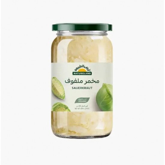 مخمر ملفوف عضوي 680جم ارض الطبيعة 