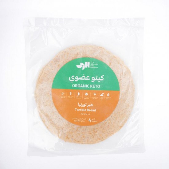 خبز كيتو تورتيا عضوي- 4 خبزات خبز كيتو تورتيا عضوي- 4 خبزات
