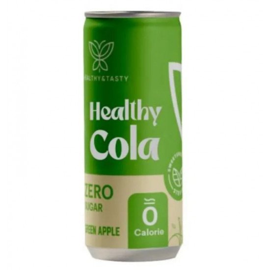 هيلثي كولا مشروب غازي تفاح اخضر 250مل هيلثي اند تيستي