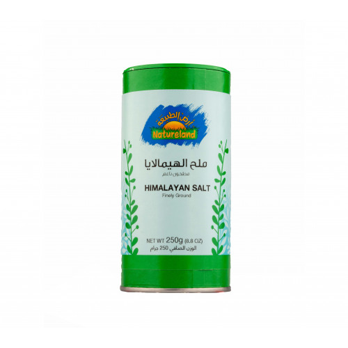 ملح الهيمالايا مطحون ناعم 250جم أرض الطبيعة