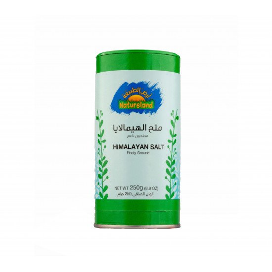 ملح الهيمالايا مطحون ناعم 250جم أرض الطبيعة ملح الهيمالايا مطحون ناعم 250جم أرض الطبيعة