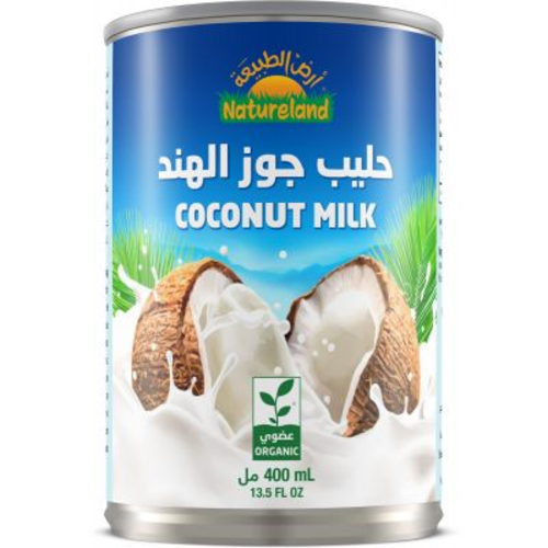 حليب جوز الهند العضوي 400مم ارض الطبيعة