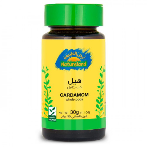 هيل حب عضوي 30جم ارض الطبيعة